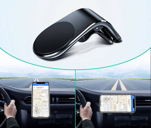 PSI-M046 | Suporte magnético de telefone para carro em alumínio | 3 cores