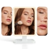 Sammenklappeligt makeup-spejl med LED-belysning og 2X 3X forstørrelse | hvid | XR-3300-WHITE