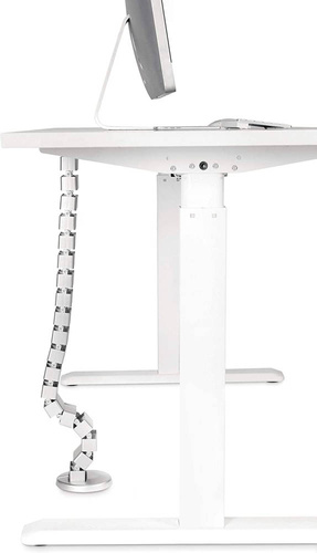 QN-1501 | Housse pour câbles et fils 1,3 m | Canal de câble vertical | Argent