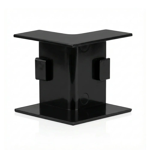 Connecteur d’angle intérieur pour goulotte 40 × 20 mm | Cache-angle pour moulure de câbles | Raccord esthétique à 90° | CDT-04-Black