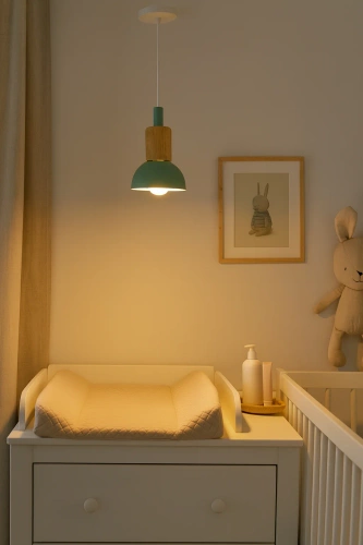 Závěsné svítidlo s dřevěným prvkem a zeleným stínidlem | minimalistické svítidlo ve skandinávském stylu s paticí E27 | YG-XD002A-G