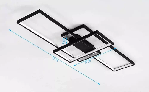 XL-016-82W-B | Moderné stropné svietidlo | LED stropné svietidlo | čierna