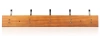  HG-50CM-MADERA | Perchas de madera para chaquetas y ropa | Perchero de pared para el recibidor | Percha con 10 ganchos