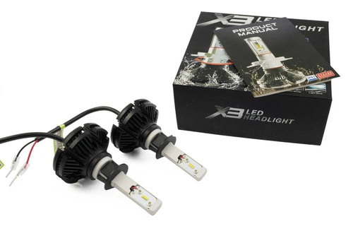 Sada LED žiaroviek H1 X3 DIÓDA TYP ZES 50W 12000 lm
