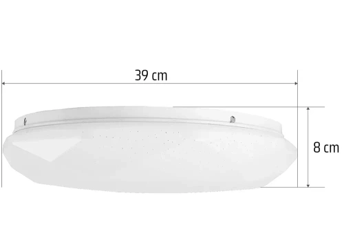 RLB-C24W-B | Plafonnier LED | Effet étoiles scintillantes | 2200lm 24W