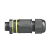 Waterdichte kabelmof IP68 | Schroefverbinding + 3-polige snelkoppeling 450 V 17,5 A voor kabels 5–10 mm | M683-A
