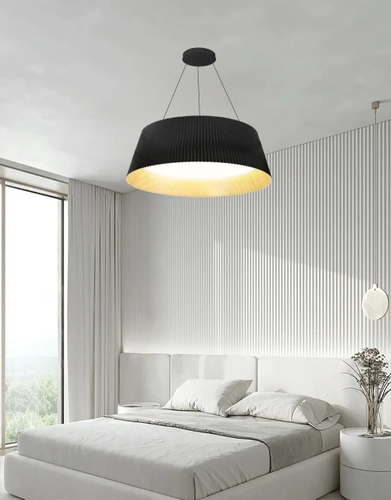 CDL-461-JUODAS | Modernus LED pakabinamas šviestuvas | Sietynas su 1 šviesos tašku