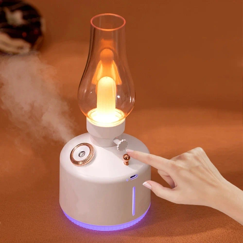 LA-0621-BLANC | Humidificateur d'air LED | Humidificateur d'air à ultrasons avec fonction veilleuse