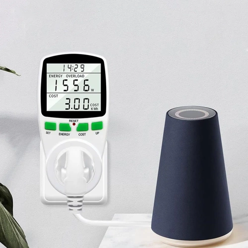 230V VA-079-EU | Stroomverbruikmeter met stekker | Wattmeter, stroomverbruiksensor