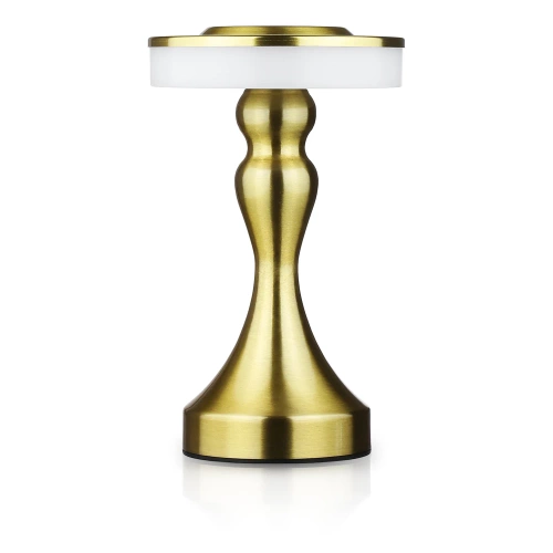 HJA14-A-ORO | Lámpara de mesa con batería incorporada | Lámpara de noche con tres colores de luz | Lámpara atmosférica para hotel o restaurante.