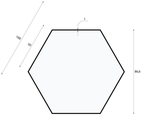 LPL-003 | Lampada da soffitto a sospensione a LED 100W | esagono intero | alluminio | CCD non lampeggiante | Φ100x6