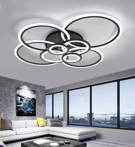 RLG-C180W-B | Vícedílné moderní závěsné svítidlo | LED | Černá