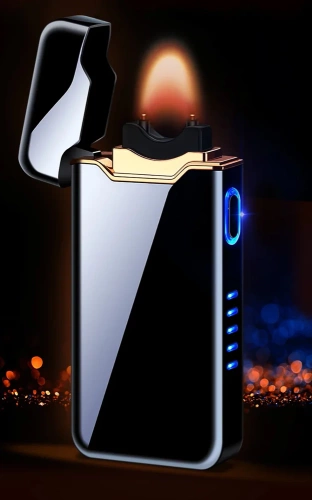 JL-818-PRETO | Isqueiro de plasma moderno | Isqueiro elétrico carregado via USB