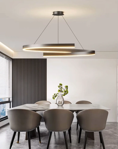 RLO-40CM-42W-B | Moderní závěsná lampa 40 cm | Spirálová LED lampa 42W