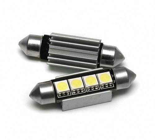 Autó LED izzó C5W 4 SMD 5050 CAN BUS