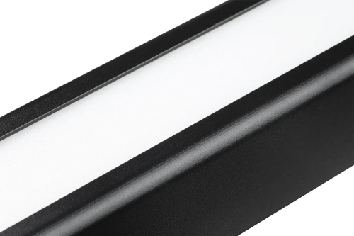 SX41-100CM-40W-BK | Lampe suspendue rectangulaire moderne | télécommande | LED | noir