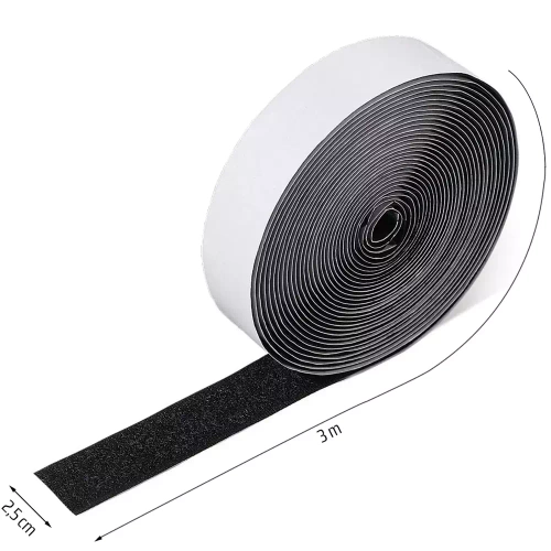 WCK-02-3M | Bande Velcro unilatérale - boucle | autocollant, 3 mètres