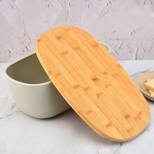 FC-B215 | Bread storage container | Bread box | Roll container with cutting board