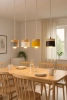Hanglamp | minimalistisch Scandinavisch design, plafondfitting E27, geschikt voor woonkamer, slaapkamer | wit | YG-XD003-W