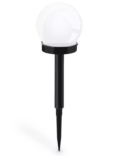 YNG-105-WC | Tuinlamp op zonne-energie witte bol | aangedreven, gemalen | 10 cm