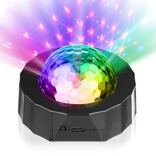 Mini palla da discoteca | Senza fili | USB | Per l'auto e la casa 