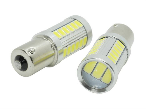 Autó LED izzó BA15S 33 SMD 5630