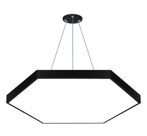 LPL-003 | LED hangende plafondlamp 100W | volledige zeshoek | aluminium | CCD niet-knipperend | Φ100x6