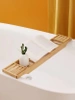  BBR-683 | Estante de baño de bambú para bañera | Superposición | Caja de herramientas de baño | casa SPA