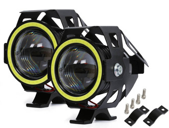 LED-Scheinwerfer-Set CREE U7S mit integriertem LED COB-Ring | U7S