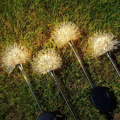 FLD-28-W | Flor solar | Lâmpada solar LED para jardim Dandelion | 68cm, 600mAh