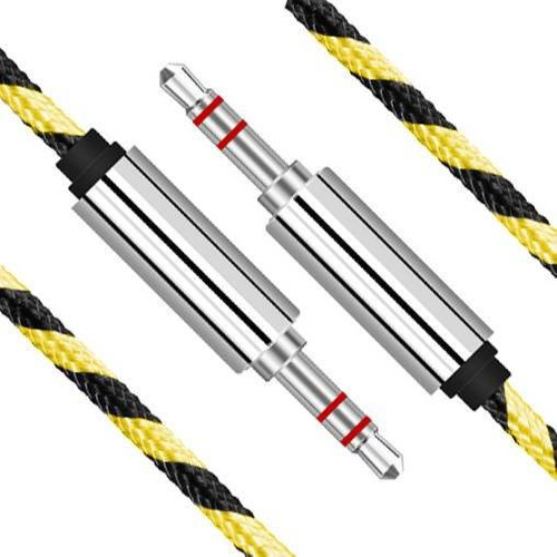 AB-1,5-1,5M | 1,5M Mini Jack kabelis | Sustingusios jungtys | 5 spalvos