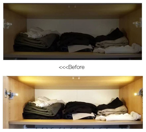 D206 + Battery | Lighting light cabinet, wardrobes, cabinets with GP battery 23A