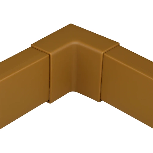 Interne hoekverbindingsstuk 40×20 mm | bruine kabelgoot hoekafdekking | CDT-04-Brown