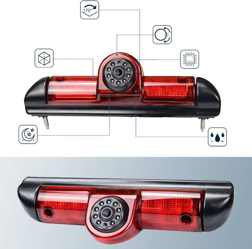 Caméra de recul dédiée dans le feu STOP | Convient pour Fiat Ducato, Citroen Jumper, Peugeot Boxer