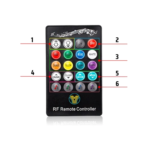 Automobilové žárovky | RGB LED | 12 kusů