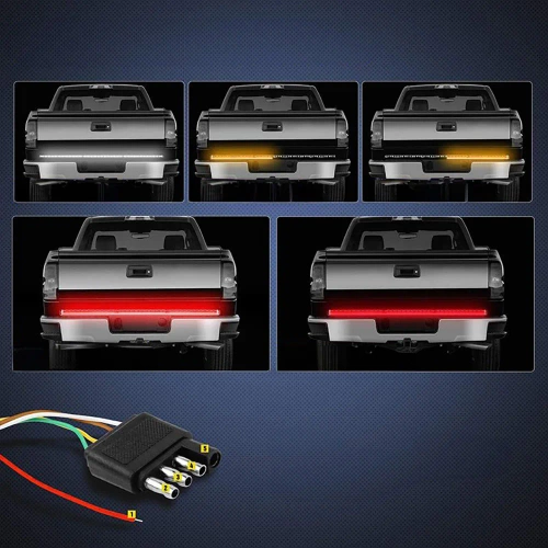 A treia lumină de frână sub spoiler, în spatele mașinii | LED | 150 cm