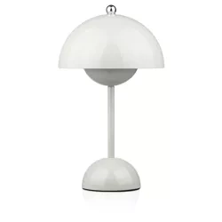 HJA27-1-GRIGIO | Lampada da tavolo elegante | Lampada notturna senza fili con tre colori di illuminazione