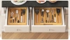 Organisateur de couverts | Insert de tiroir en bambou | KBT-G513