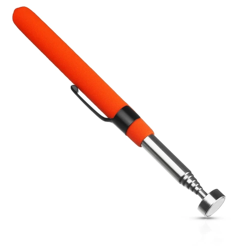 Teleskopischer Magnetgreifer | Verstellbarer Greifer mit Clip | Griff mit Magnet | XLB-8lb-Orange