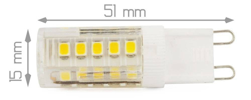 LED izzó G9 33 SMD 2835 | 4W = 40W | 230V