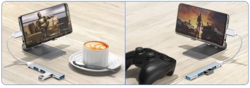 MOZZO | Splitter da USB-C a 4x USB-A | adattatore, splitter tipo C 4in1