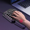 T19 | Tastiera da gioco con una sola mano con retroilluminazione a LED, tastierino