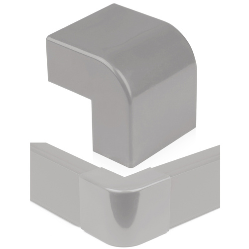 CDT-03 | Conector angular para tira adhesiva 40x20mm | gris