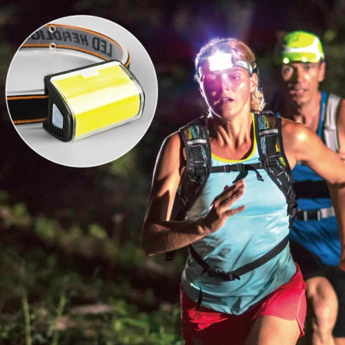 Lampă de bicicletă și lanternă frontală 2 în 1 LED COB 800lm | Lampă reîncărcabilă USB rezistentă la apă | BBL-513