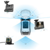PZ-E9 | Video recorder, car camera | 3 cameras - front, back, interior | FullHD 1296p | 4" screen