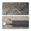 Kabel-Organizer Klettband, Kabel- und Leitungsabdeckung für Teppiche und Bodenbeläge | 10 Meter | WCT-10-10M