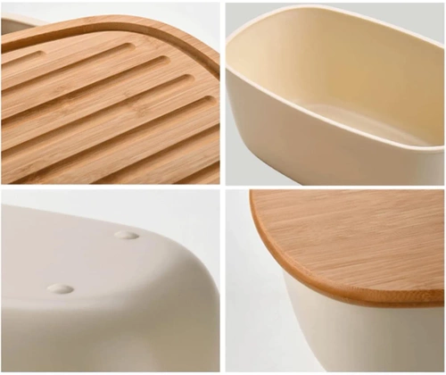 FC-B215 | Bread storage container | Bread box | Roll container with cutting board