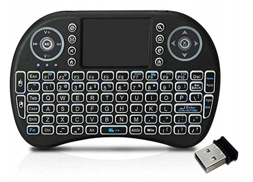 i8 | Teclado inalámbrico retroiluminado con panel táctil