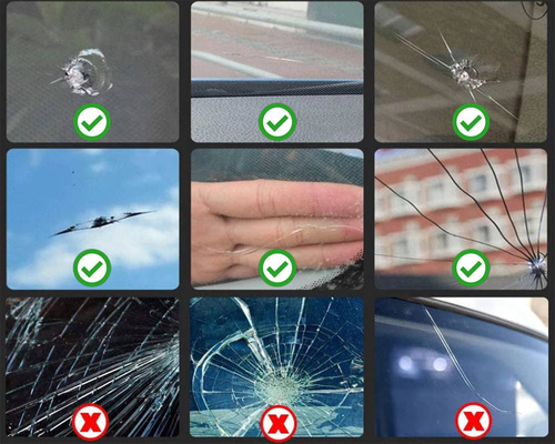 Reparaturset für Risse und Steinschläge in Autoscheiben | Kleber für Autoscheiben und Scheinwerfer | D3921