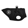 Abrigo de invierno para perro con arnés | talla M | negro | PET-016M-BK